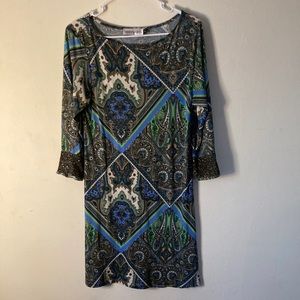 Veronicam Paisley print dress